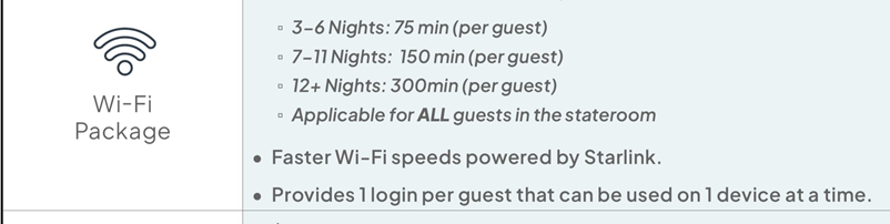 More at Sea Wifi Change